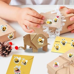 1000PCS Bee Stickers Roll 20 Styles Envelope Seals Stickers Animal Stickers f…