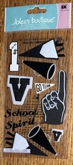 Jolees School Spirit Team Were #1 Sports Cheerleader Football Scrapbook Atickers