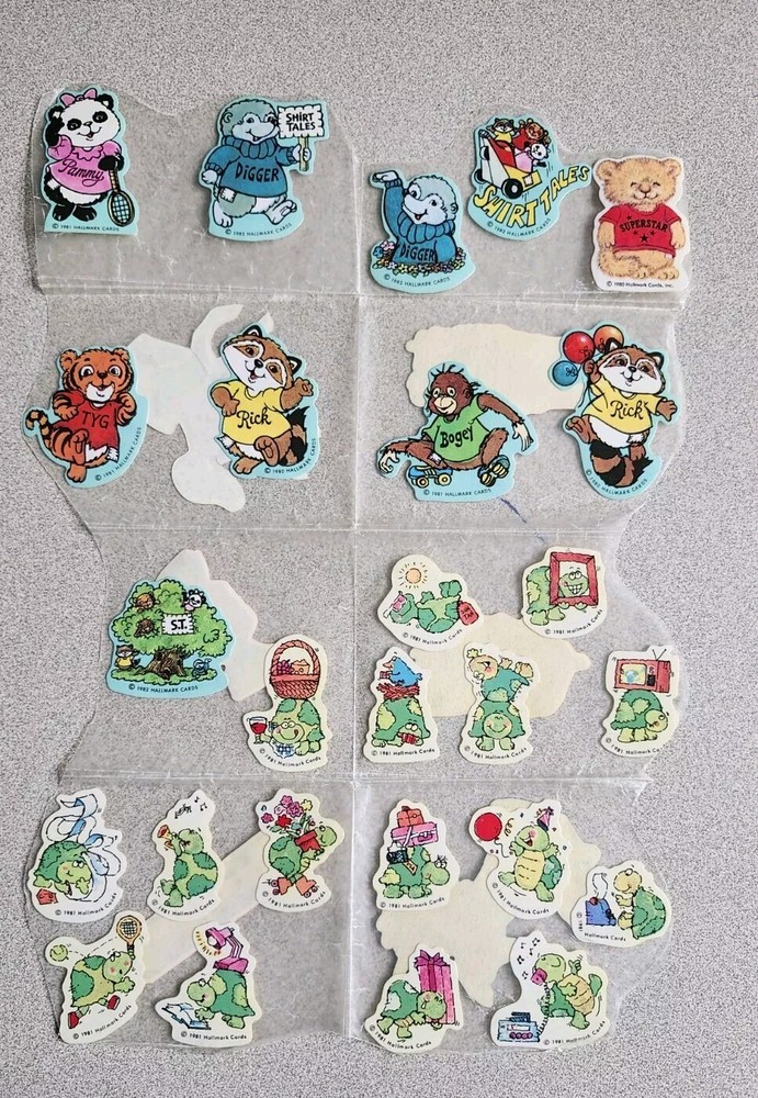 RARE Vintage Stickers Hallmark Shirt Tales 1981 Turtles Preserved Sticker 1980’s