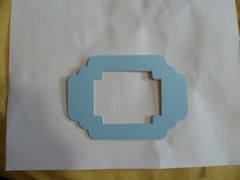 «Wall» style Scrapbooking frames set of 5 in 5 pastel colors