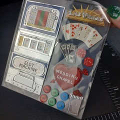 Jolee’s Boutique Destination Las Vegas SPJE006 Slot Machine Poker Wedding Dice