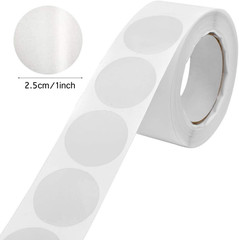 1000 Pcs Clear Retail Package Seals, 1 Inch round Circle Wafer Seal Sticker Clea
