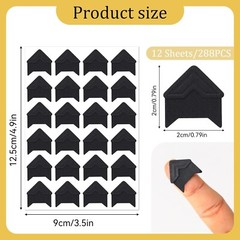 288 PCS Photo Corners Self Adhesive Picture Mounting Corner Stickers For Album