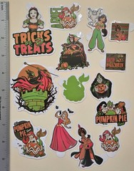 Disney Princess / Happy Halloween 14 Vinyl Decal Stickers. Waterproof.
