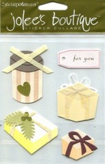 Gift Boxes, 3D scrapbook Stickers Jolees SPJC002