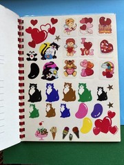 Lisa Frank Vintage 80s 90s Collectors Album 1982 Spiral Sticker Book Used As Is