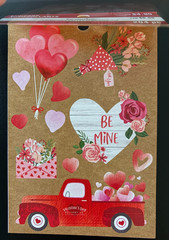 RECOLLECTIONS VALENTINE’S DAY STICKER BOOK 204 PC STICKERS 12 SHEETS ROMANCE