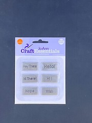 Metal Tags Embellishments Scrapbook Lot of 33 Words Sentiments Accents Adhesive