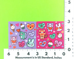AGC Valentine’s Day Love Mini Sticker Sheet Set Of 4 Scented Style 2
