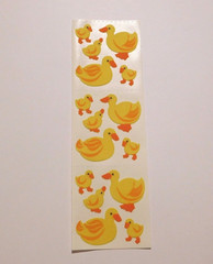 SandyLion Stickers Lot of 1 Strip ~Fuzzy Ducks Baby Ducks~ Scrapbooking READ