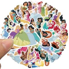 PRINCESSES From DISNEY 50pc STICKER SET, Little girls of all ages love them.
