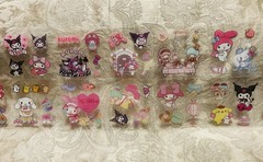 Retro Vintage Kuromi Hello Kitty Melody Stickers Sheet Set (100 Stickers)