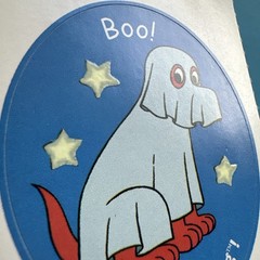 Vintage 90s Clifford Big Red Dog Stickers Grad Cert & Post It Sticky Notes Lot