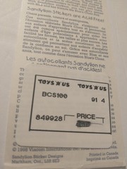 Vtg Sandylion Blue’s Clues Birthday Party Stickers + Original Toys «R» Us Tag
