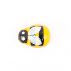 100pcs Mixed Mini Bees Self Adhesive Wooden Bumble Bee Craft Card Wood Decor DIY