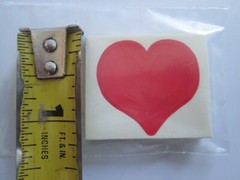 NEW 420 (42 Packs of 10) 3-Way Red Heart Body Stickers Sun Sunless Tanning Scrap