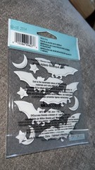Rare!! Jolee’s boutique black & white bats repeats. 50-21775 Halloween