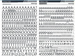 MECANORMA Transfer Lettering 553.48 CLN Letraset, #655 PALAZZO LIGHT 13MM