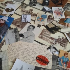 Vintage Junk Journal Paper Lot Ephemera Craft Bundle Old Photos Christmas Cards