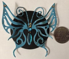 LARGE BUTTERFLY Pre-Made Die-Cuts (3pc)Victorian•Rhinestone•Filagree •Garden•Bug