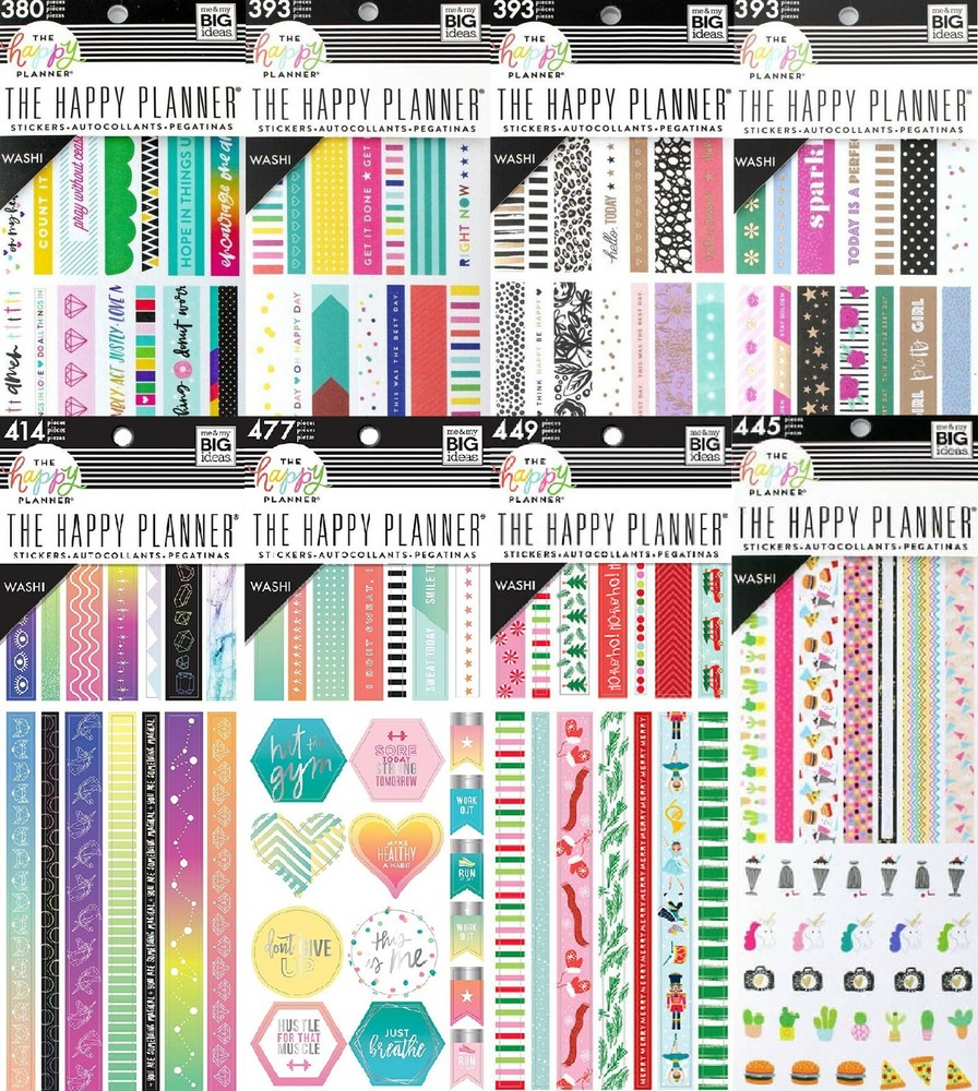 Me & My Big Ideas The Happy Planner Washi Sticker Books – YOU Choose!