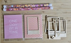 Craft Supplies Scrapbook Paper Stamps Punches Foil Colored Markers Lot of 50