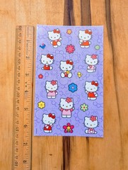 Vintage Sandylion Hello Kitty Lilac Cute Flowers Sticker Sheet