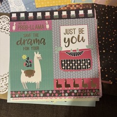 Mermaid Baby Boy Llama 12×12 Paper & Sticker Lot – Scrapbooking