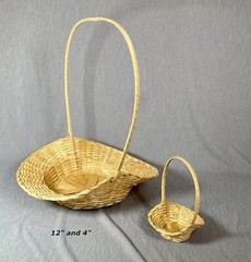 3 PC Oval Bamboo Baskets 4″ 5″ 6″ 7″ 8″ 10″ 12″ 14″ 16″ 18″ for Wedding