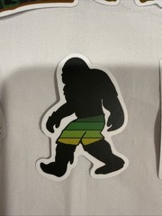 Lot of 10 Assorted Outdoor Bigfoot Sasquatch Yeti Swamp Ape Believe Stickers
