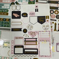 ZICOTO Greenery Sticker Set Lot of 2 Packs (1 unused & 1 partial) Scrapbook