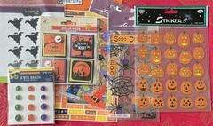 #862 – LOT OF HALLOWEEN STICKERS STICKO LITTLE BIRDIE STICKER KING & MORE