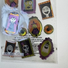 Crafts Sticko Stickers Trick Treat Happy Halloween Framed Ghosts Bats Black Cat