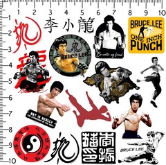 BRUCE LEE VARIETY DIE CUT VINYL 50 CT STICKER PACK