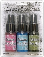 RANGER DISTRESS MICA STAIN -3 COLORS, WINTER BERRY, SNOW FLURRIES, HOLLY BRANCH