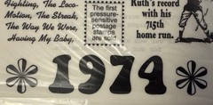 IT HAPPENED IN 1974 Timeless Moments Mylar Stickers(5”x12”) Years•Card Making•