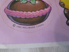 Chocolate Scented Easter Stickers Vintage Hallmark 1983 A Single Sheet