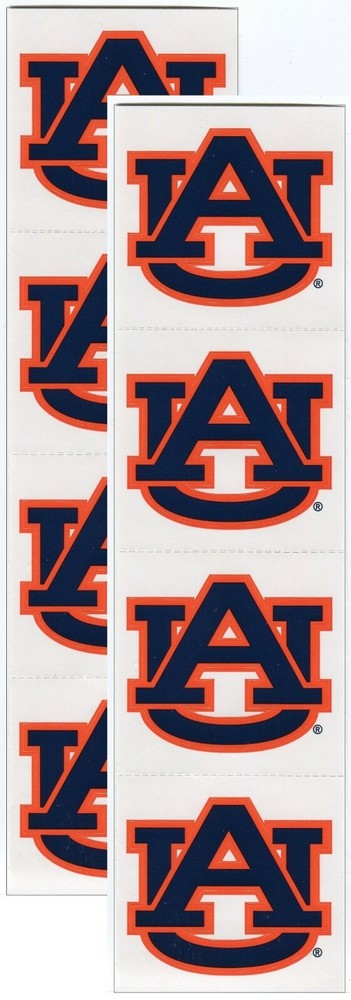 Auburn University TIGERS 8/pk NCAA Logo Scrapbook Stickers