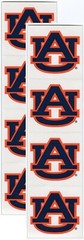 Auburn University TIGERS 8/pk NCAA Logo Scrapbook Stickers