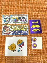 VINTAGE EASTER STICKER LOT BUNNY DUCK EGGS BASKET CHICKS MIX OF BRANDS