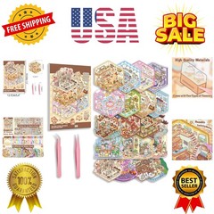 20 Sets DIY 3D Sticker Scene Collection Book for Kids Adults Cute Make Your O…