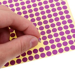 20 Sheets Decorative Dot Stickers Removable Colored Labels Sorting