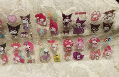 Retro Vintage Kuromi Hello Kitty Melody Stickers Sheet Set (100 Stickers)