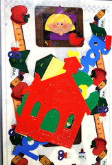 Stamping Station 2000 School Kids Stickers & Glitter Die Cuts Set Vintage