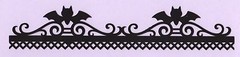 Halloween Border Die Cuts, Bat Border Die Cuts, 4 pcs. 8 long x 1.5″ high