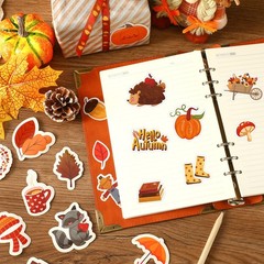JULBEAR 200 Pcs Fall Autumn Leaf Stickers for Water Bottle | Cute Stickers, W…
