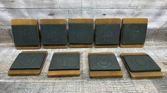 Ellison 3” Block Numbers DieCuts Lot Of (9) 5”X6”