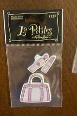Paper Studio La Petites Wooden Sticker Embellishments Lot Of 6 Fashion Girlie