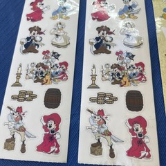 Lot Of Stickers From Early 2000s Disney Pirates Of The Caribbean Mickey Minnie