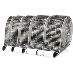 5X Self-Adhesive Rhinestone Tape Trim DIY Crystal Sticker Fake Diamond Ribbon